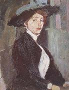 Amedeo Modigliani La femme au chapeau (mk38) USA oil painting artist